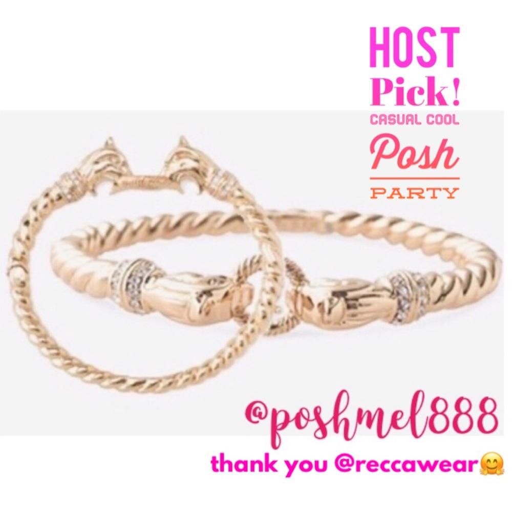Stella & Dot | Dainty Gold Bangle Bracelet⚜️🦁Gold Chimera Lion Head Bang…